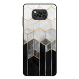 Tricolor Pattern Poco X3 Glass Back Cover Online
