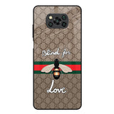 Blind For Love Poco X3 Glass Back Cover Online