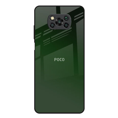 Deep Forest Poco X3 Glass Back Cover Online