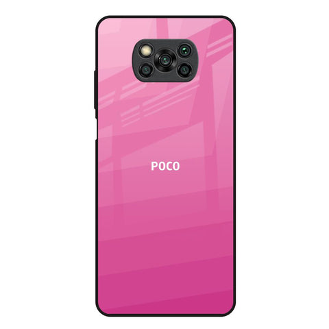 Pink Ribbon Caddy Poco X3 Glass Back Cover Online