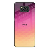 Geometric Pink Diamond Poco X3 Glass Back Cover Online