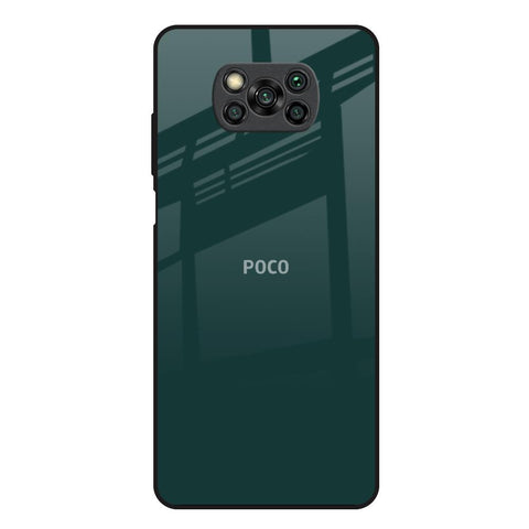 Olive Poco X3 Glass Back Cover Online