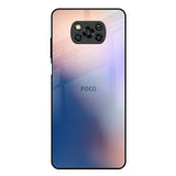 Blue Mauve Gradient Poco X3 Glass Back Cover Online