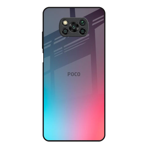 Rainbow Laser Poco X3 Glass Back Cover Online
