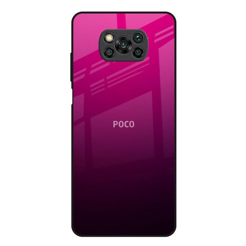 Purple Ombre Pattern Poco X3 Glass Back Cover Online