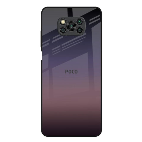 Grey Ombre Poco X3 Glass Back Cover Online