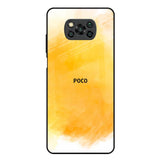 Rustic Orange Poco X3 Glass Back Cover Online