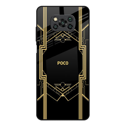 Sacred Logo Poco X3 Glass Back Cover Online
