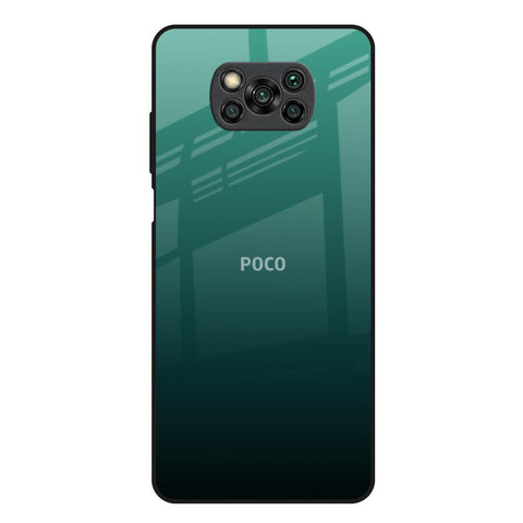 Palm Green Poco X3 Glass Back Cover Online