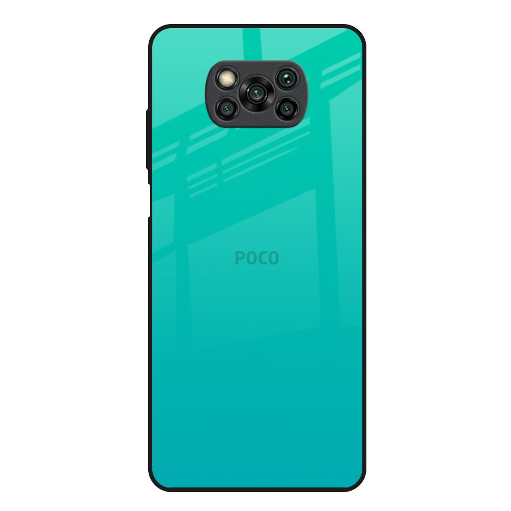 Cuba Blue Poco X3 Glass Back Cover Online