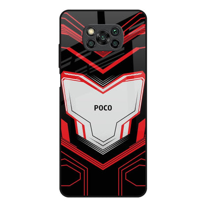 Quantum Suit Poco X3 Glass Back Cover Online
