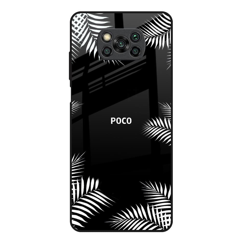 Zealand Fern Design Poco X3 Glass Back Cover Online