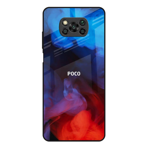 Dim Smoke Poco X3 Glass Back Cover Online