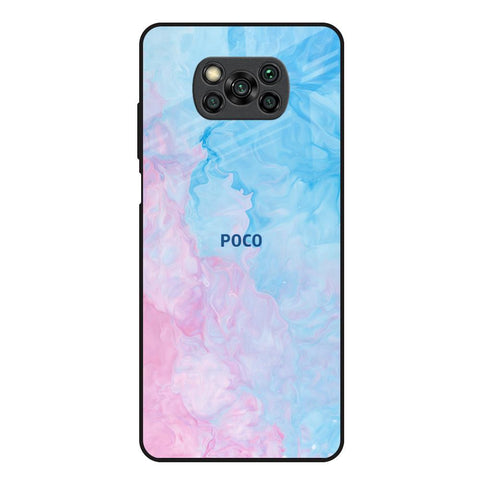 Mixed Watercolor Poco X3 Glass Back Cover Online