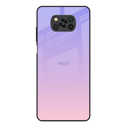 Lavender Gradient Poco X3 Glass Back Cover Online