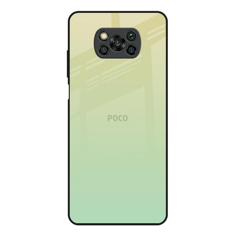 Mint Green Gradient Poco X3 Glass Back Cover Online