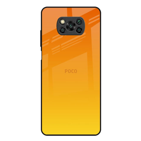 Sunset Poco X3 Glass Back Cover Online