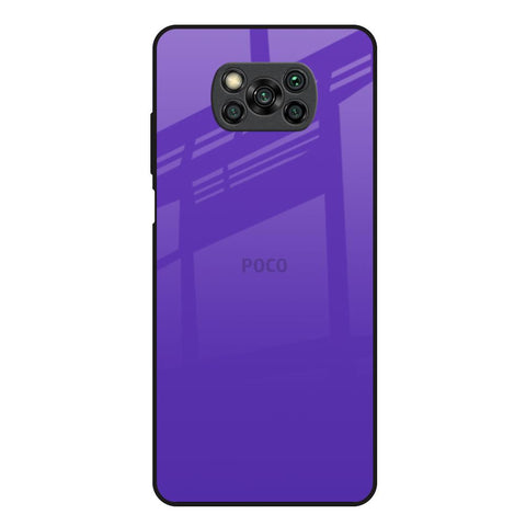 Amethyst Purple Poco X3 Glass Back Cover Online