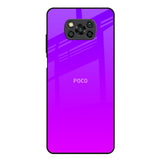 Purple Pink Poco X3 Glass Back Cover Online