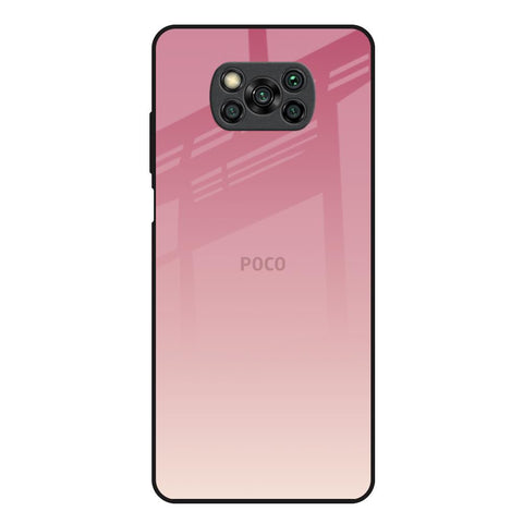Blooming Pink Poco X3 Glass Back Cover Online