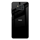 Jet Black Poco X3 Glass Back Cover Online