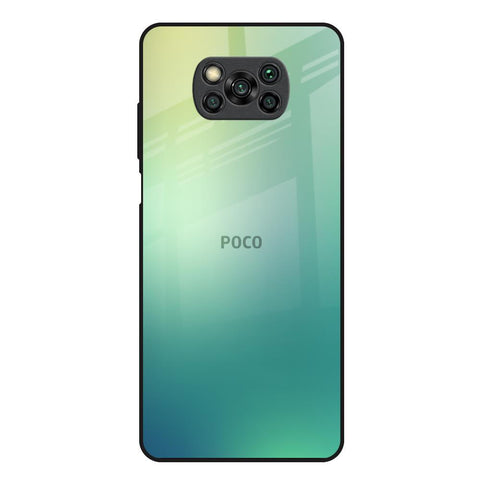 Dusty Green Poco X3 Glass Back Cover Online