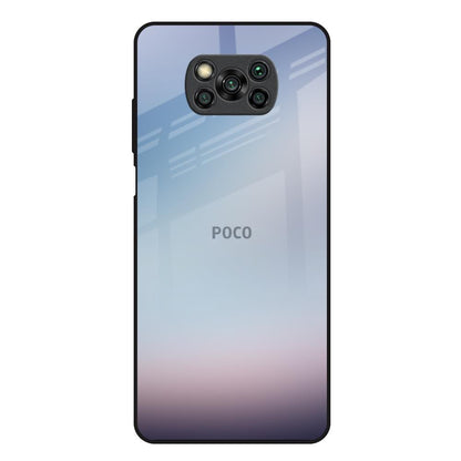 Light Sky Texture Poco X3 Glass Back Cover Online