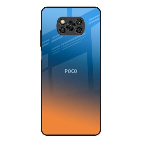 Sunset Of Ocean Poco X3 Glass Back Cover Online