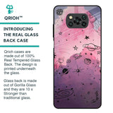 Space Doodles Glass Case for Poco X3