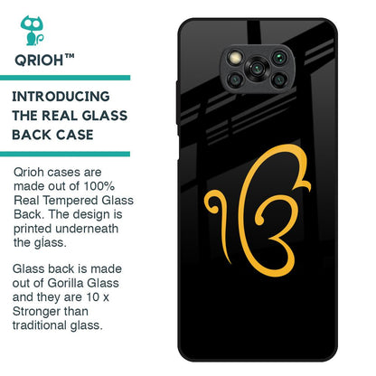 Luxury Fashion Initial Glass Case for Poco X3