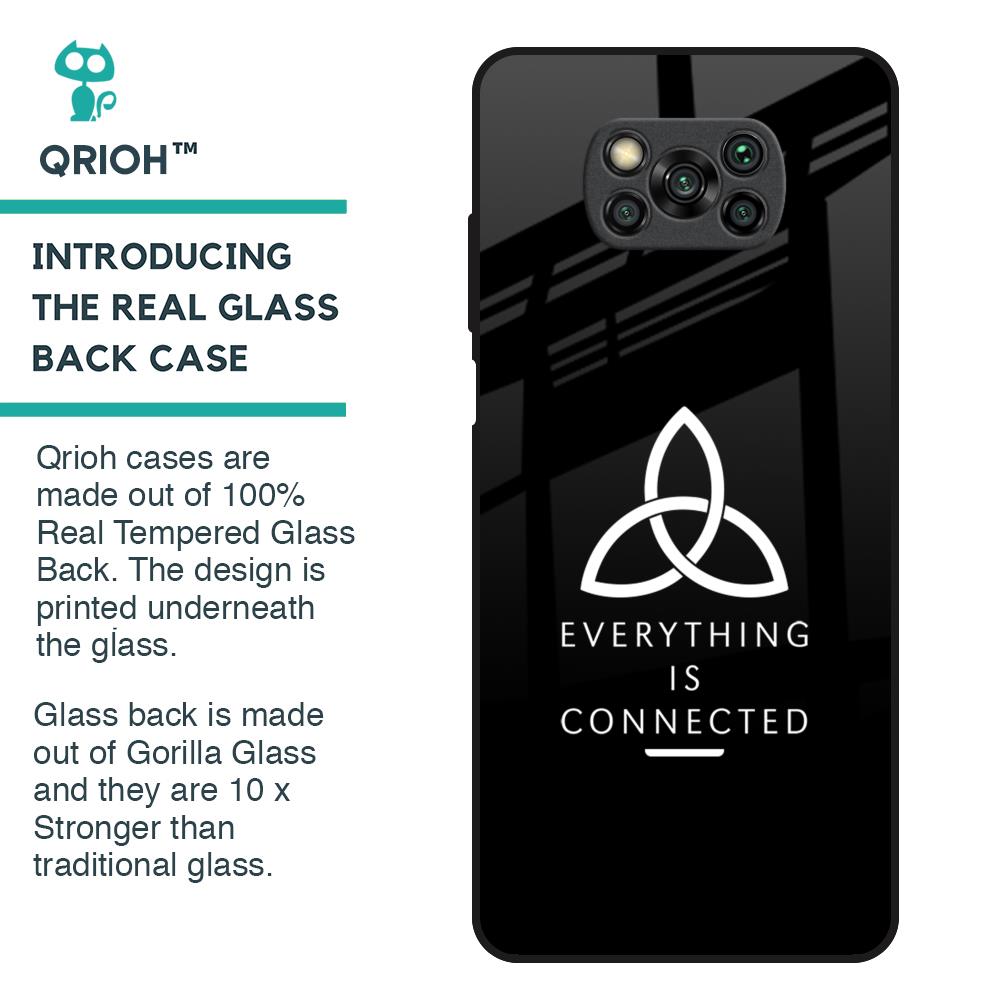 Everything Is Connected Glass Case for Poco X3