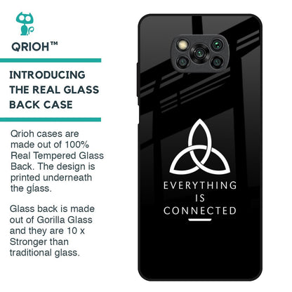 Everything Is Connected Glass Case for Poco X3