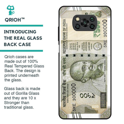 Cash Mantra Glass Case for Poco X3