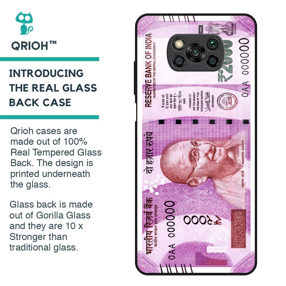 Stock Out Currency Glass Case for Poco X3