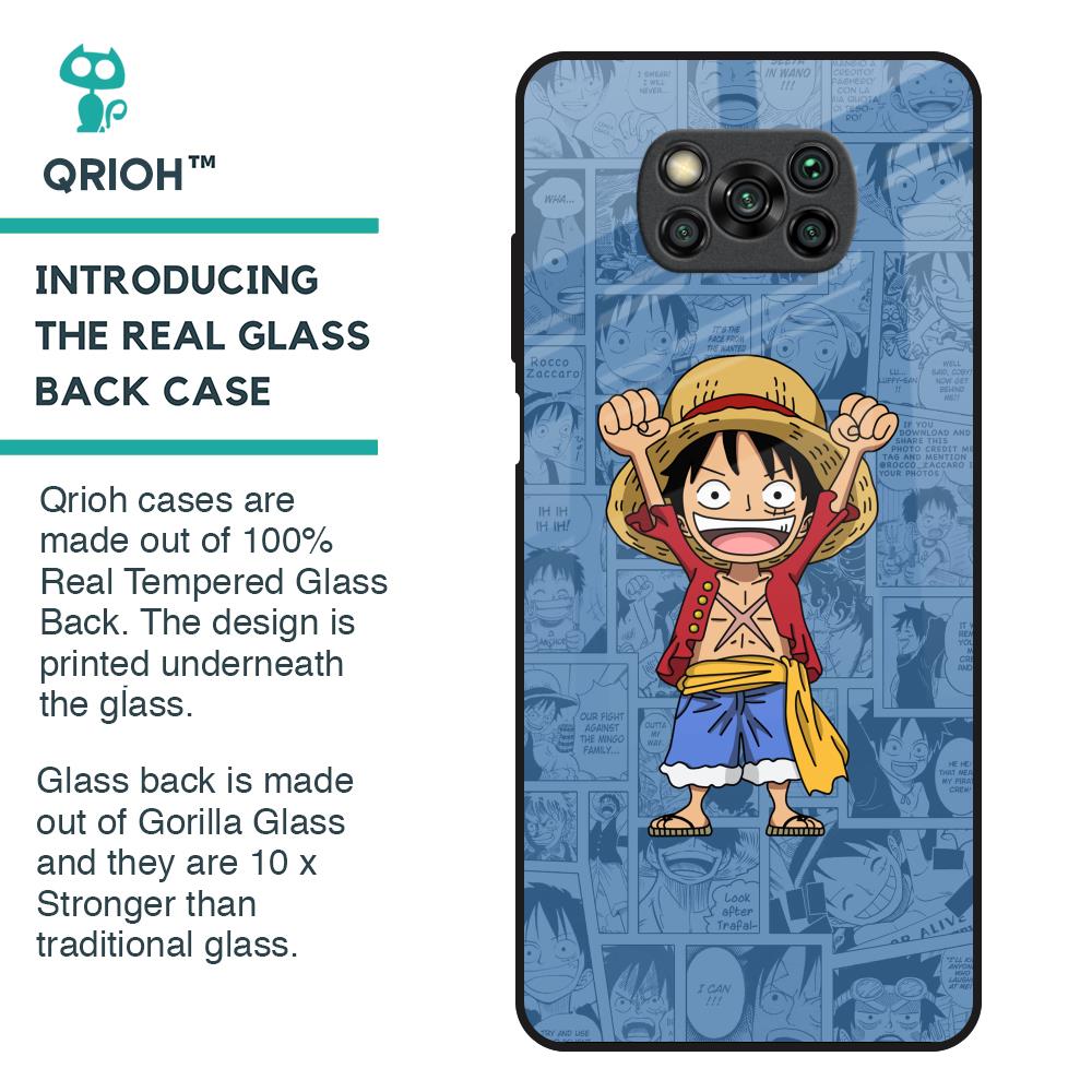 Chubby Anime Glass Case for Poco X3
