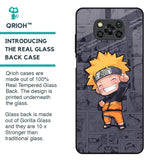 Orange Chubby Glass Case for Poco X3