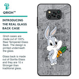 Cute Baby Bunny Glass Case for Poco X3