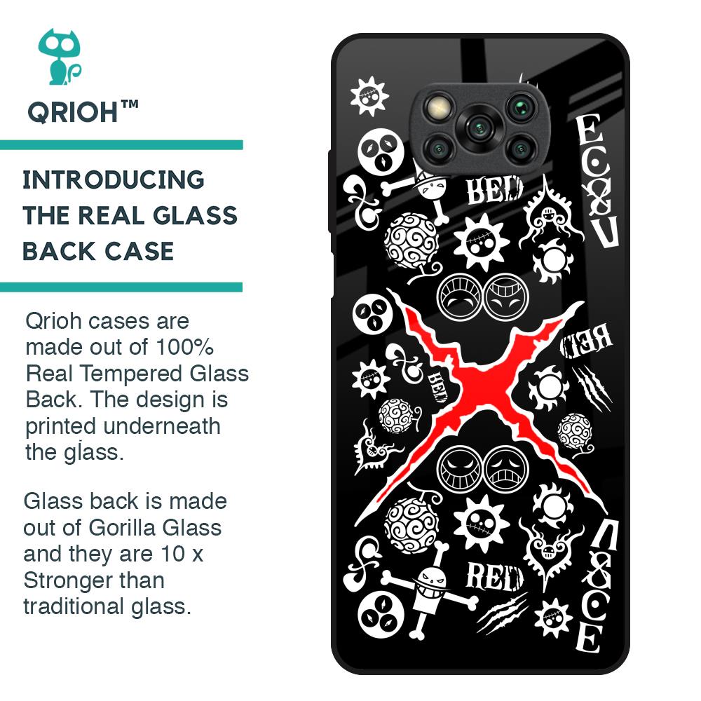 Red Zone Glass Case for Poco X3