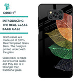 Colorful Leaves Glass Case for Poco X3