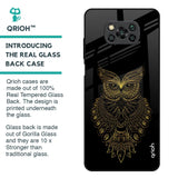 Golden Owl Glass Case for Poco X3