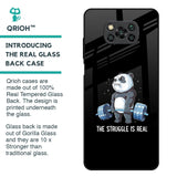 Real Struggle Glass Case for Poco X3