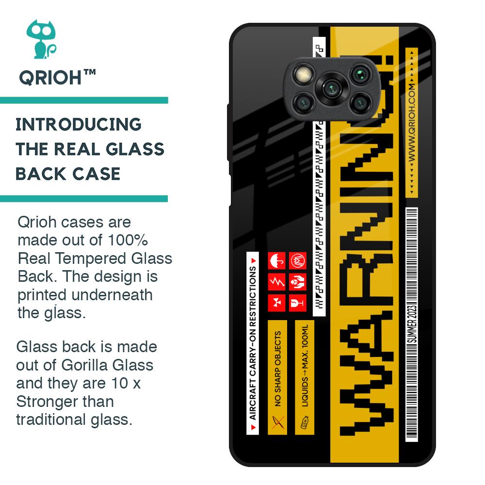 Aircraft Warning Glass Case for Poco X3