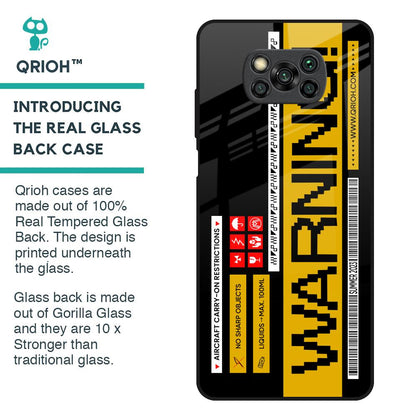 Aircraft Warning Glass Case for Poco X3