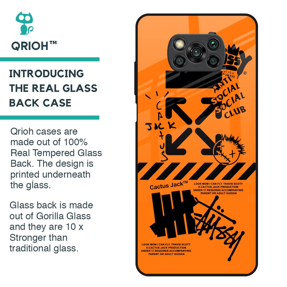 Anti Social Club Glass Case for Poco X3