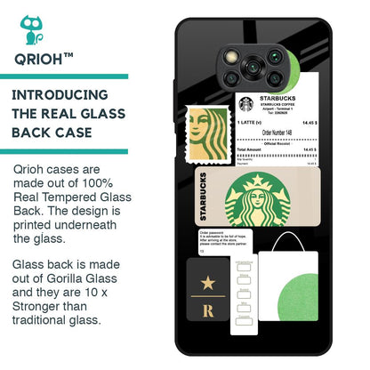 Coffee Latte Glass Case for Poco X3