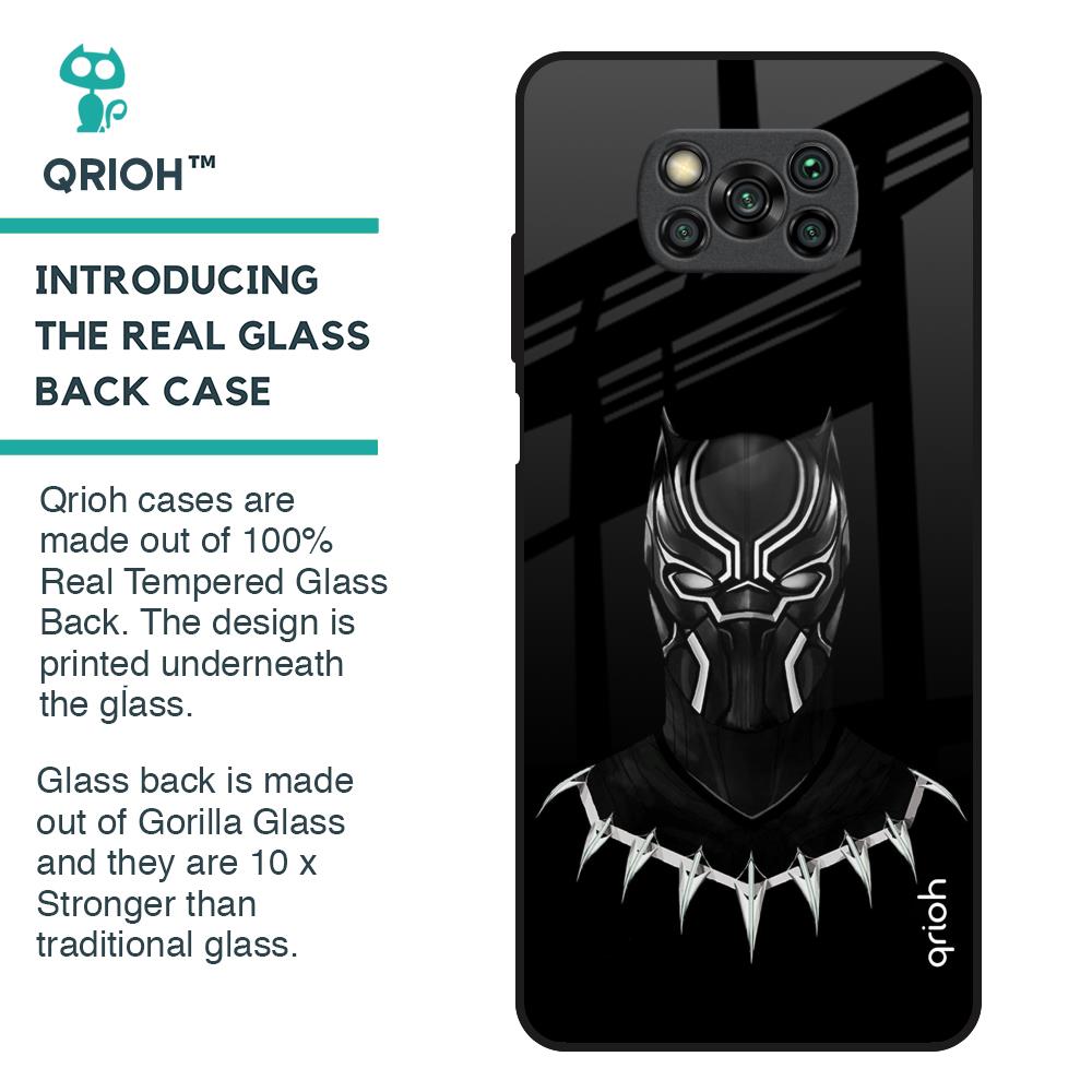 Dark Superhero Glass Case for Poco X3
