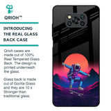 Retro Astronaut Glass Case for Poco X3