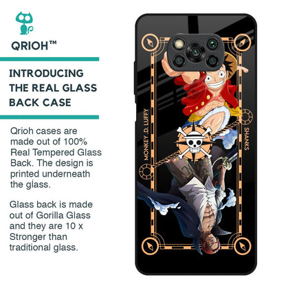 Shanks & Luffy Glass Case for Poco X3