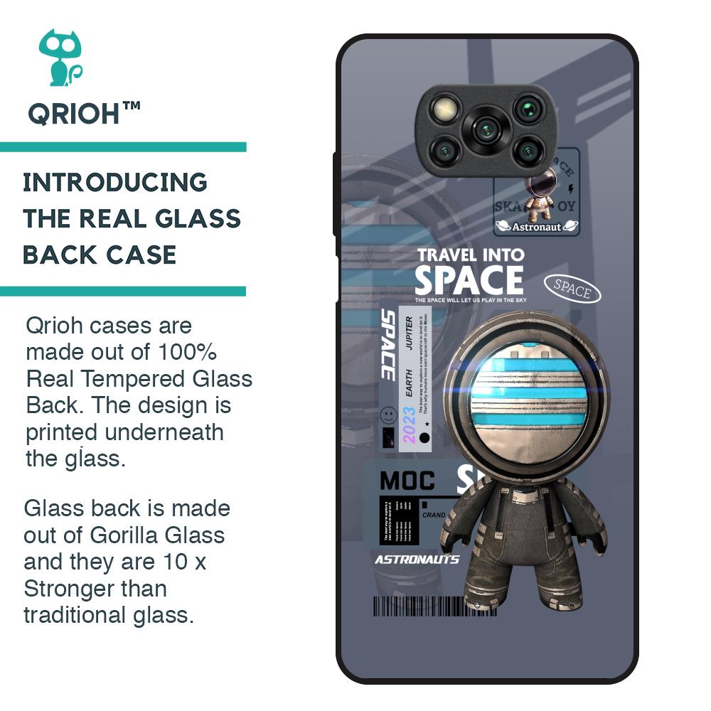 Space Travel Glass Case for Poco X3