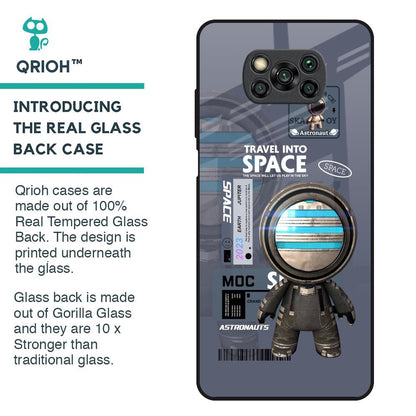 Space Travel Glass Case for Poco X3